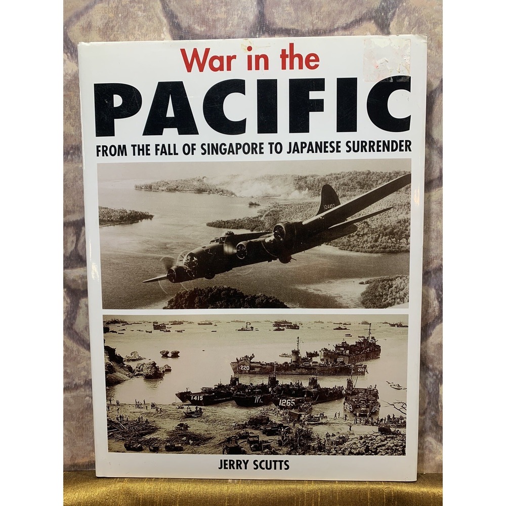 War in the Pacific by Jerry Scutts c 2000 Beautiful Like New B&W Illu. D/J